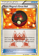 Team Magma's Great Ball (31/34) [XY: Double Crisis] Reverse Holofoil