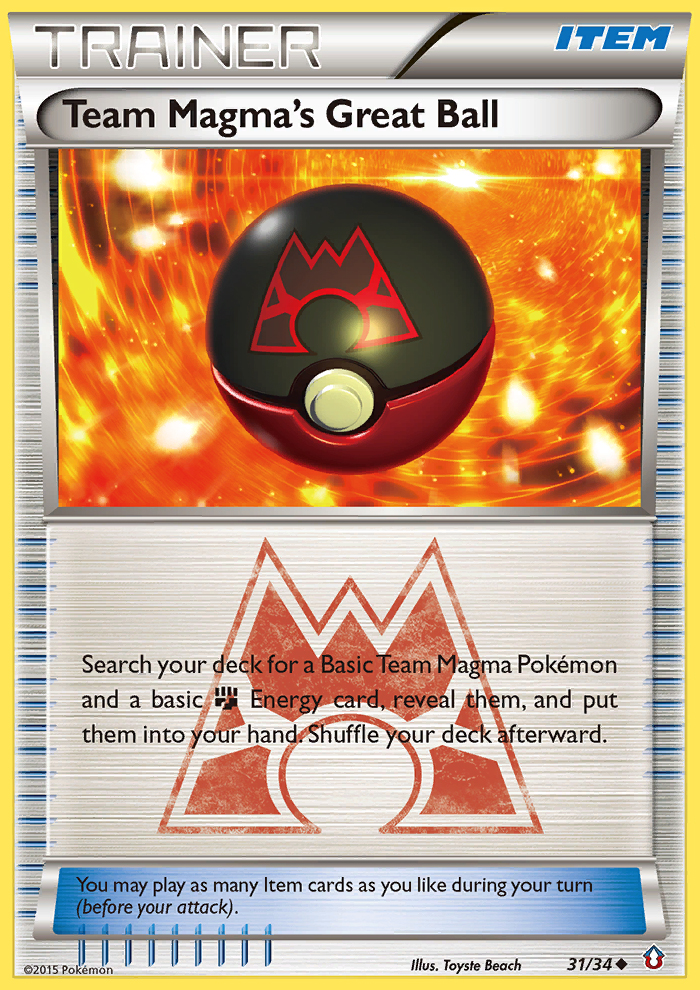 Team Magma's Great Ball (31/34) [XY: Double Crisis] Reverse Holofoil