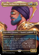 Satya, Aetherflux Genius (Borderless) [Modern Horizons 3 Commander] Foil