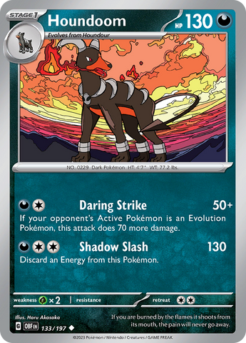 Houndoom (133/197) [Scarlet & Violet: Obsidian Flames] Reverse Holofoil