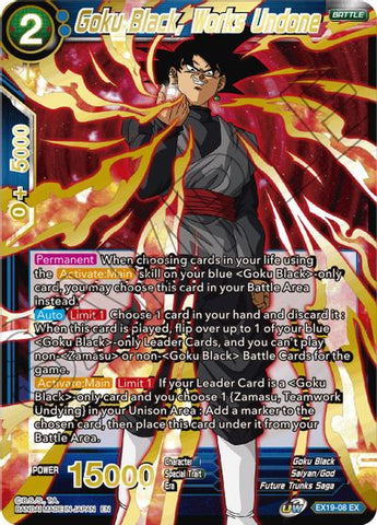 Goku Black, Works Undone (EX19-08) [Special Anniversary Set 2021] Parallel Foil