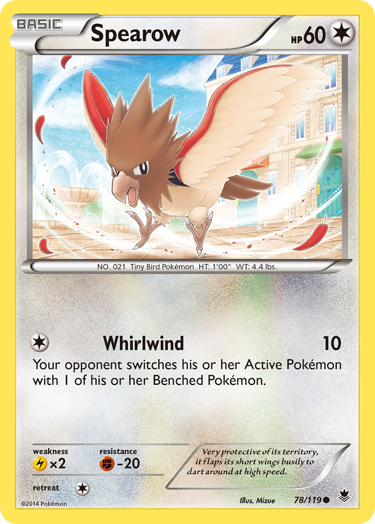 Spearow (78/119) [XY: Phantom Forces] Reverse Holofoil