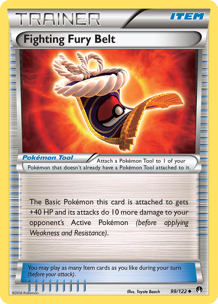 Fighting Fury Belt (99/122) [XY: BREAKpoint] Reverse Holofoil