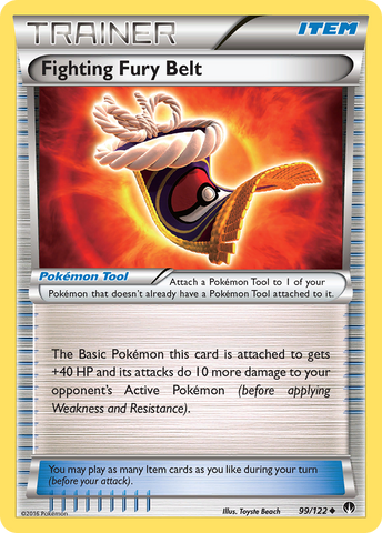 Fighting Fury Belt (99/122) [XY: BREAKpoint] Reverse Holofoil