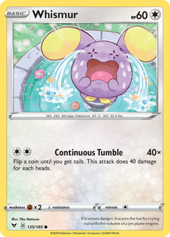 Whismur (135/185) [Sword & Shield: Vivid Voltage] Reverse Holofoil