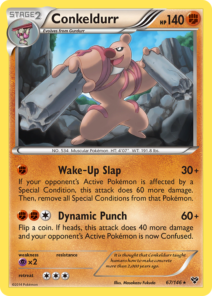 Conkeldurr (67/146) [XY: Base Set] Reverse Holofoil