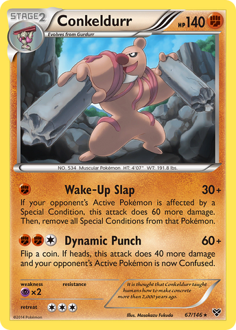 Conkeldurr (67/146) [XY: Base Set] Reverse Holofoil