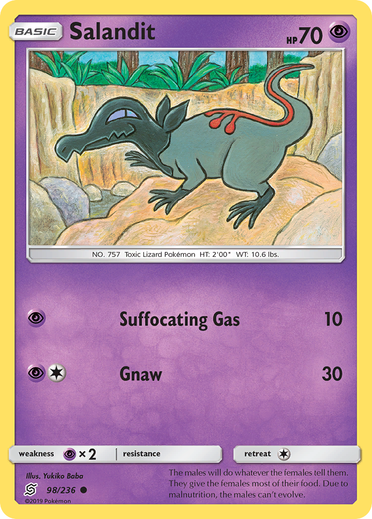 Salandit (98/236) [Sun & Moon: Unified Minds] Reverse Holofoil