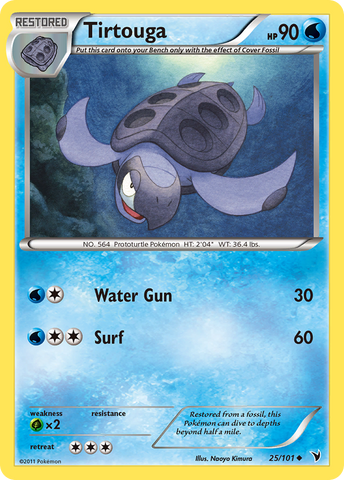 Tirtouga (25/101) [Black & White: Noble Victories] Reverse Holofoil