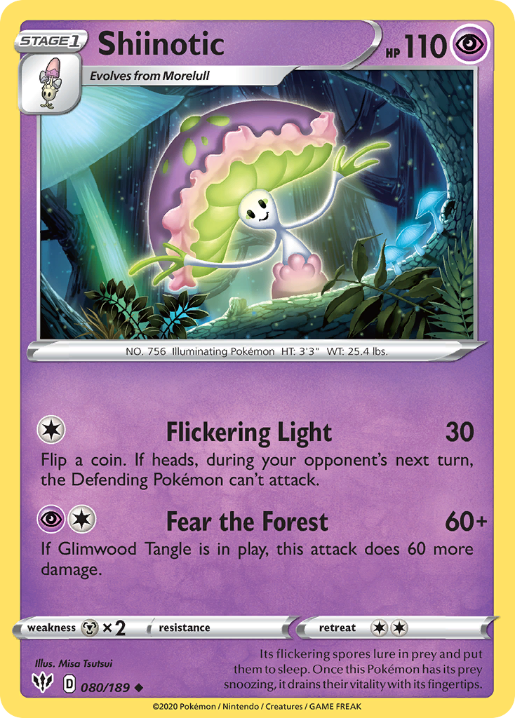 Shiinotic (080/189) [Sword & Shield: Darkness Ablaze] Reverse Holofoil