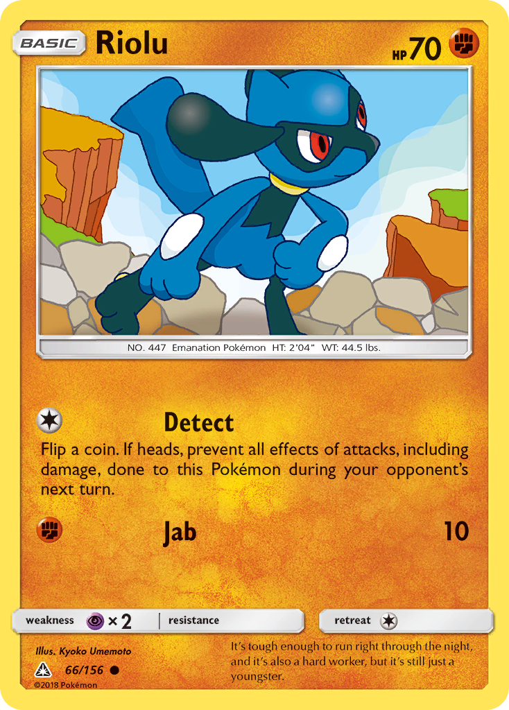 Riolu (66/156) [Sun & Moon: Ultra Prism] Reverse Holofoil