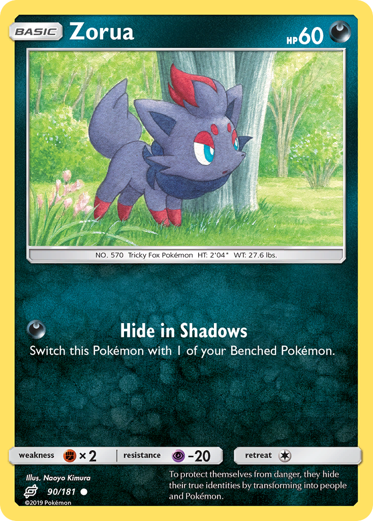 Zorua (90/181) [Sun & Moon: Team Up] Reverse Holofoil