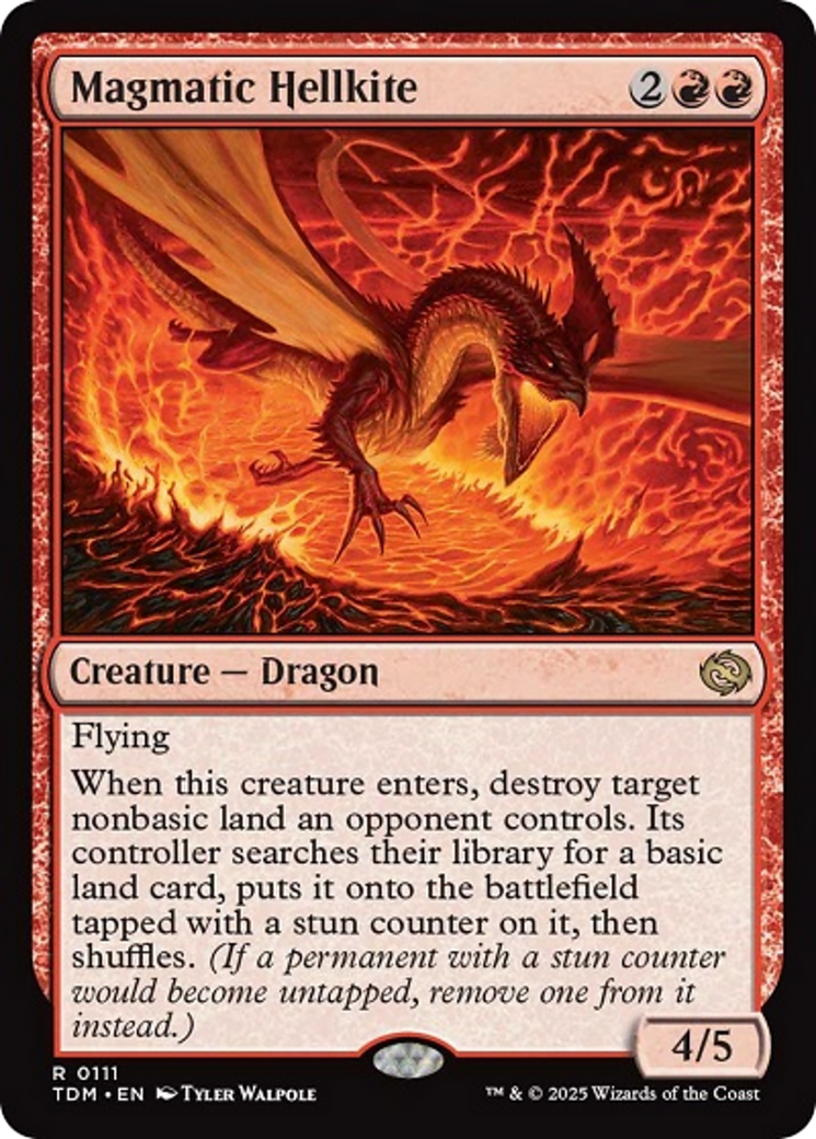 Magmatic Hellkite [Tarkir: Dragonstorm] Foil