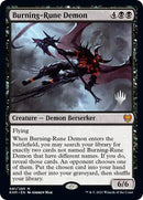 Burning-Rune Demon (Promo Pack) [Kaldheim Promos] Foil