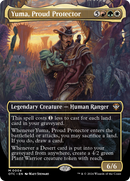 Yuma, Proud Protector (Borderless) [Outlaws of Thunder Junction Commander] Foil