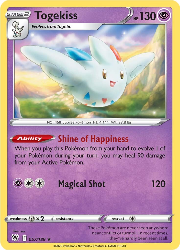 Togekiss (057/189) [Sword & Shield: Astral Radiance] Reverse Holofoil