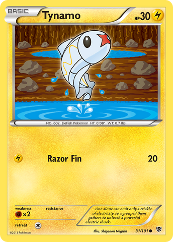 Tynamo (31/101) [Black & White: Plasma Blast] Reverse Holofoil