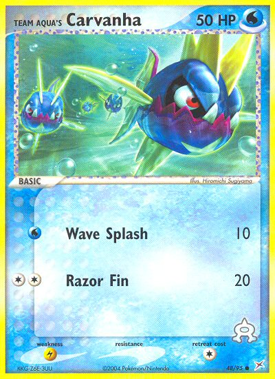 Team Aqua's Carvanha (48/95) [EX: Team Magma vs Team Aqua] Reverse Holofoil