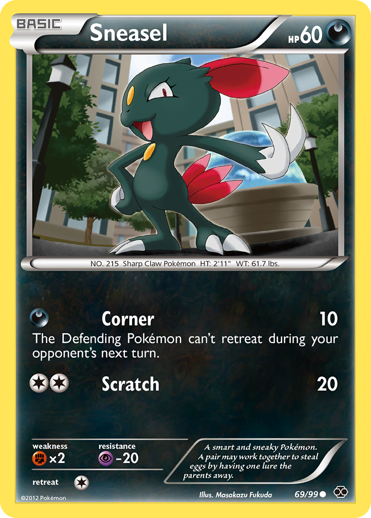 Sneasel (69/99) [Black & White: Next Destinies] Reverse Holofoil