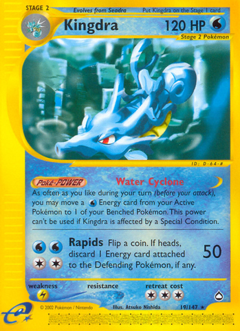 Kingdra (19/147) [Aquapolis] Reverse Holofoil
