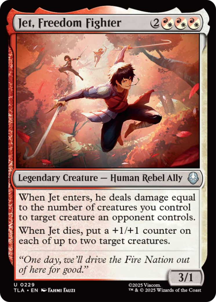 Jet, Freedom Fighter [Avatar: The Last Airbender] Foil