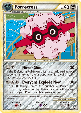Forretress (3/90) [HeartGold & SoulSilver: Undaunted] Reverse Holofoil