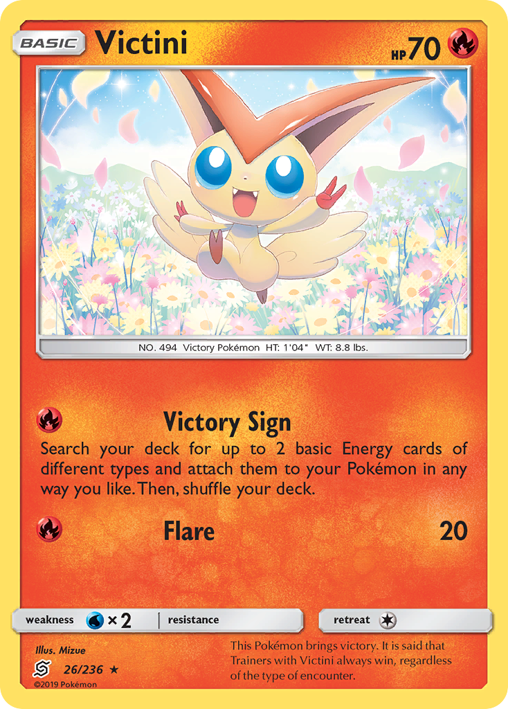 Victini (26/236) [Sun & Moon: Unified Minds] Reverse Holofoil