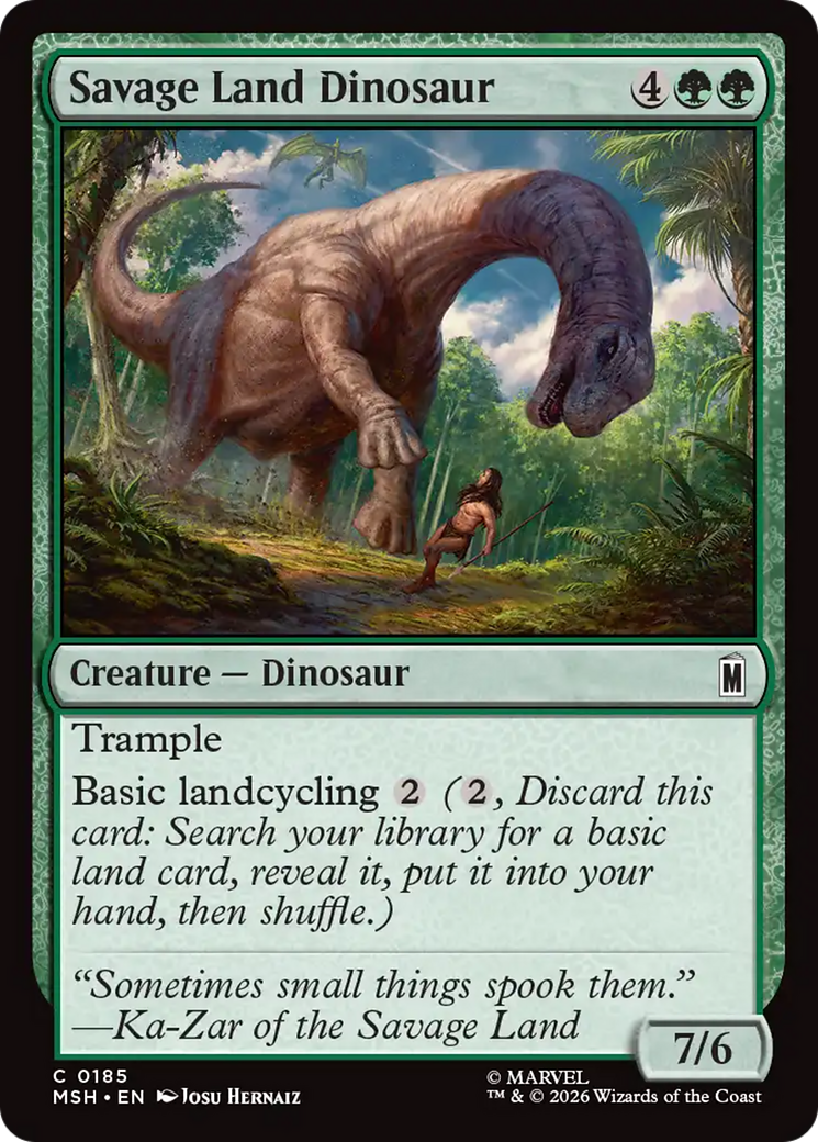 Savage Land Dinosaur [Marvel Super Heroes] Foil