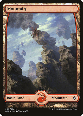 Mountain (269) (Full Art) [Battle for Zendikar] Foil