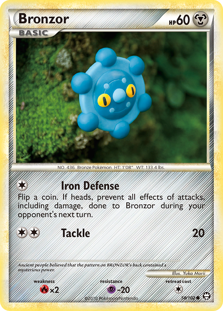 Bronzor (58/102) [HeartGold & SoulSilver: Triumphant] Reverse Holofoil