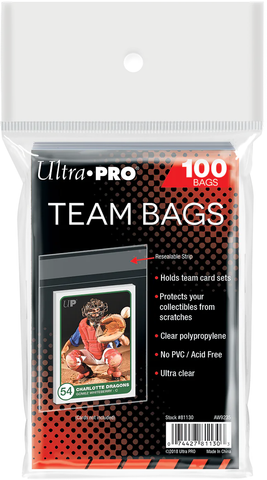 Ultra PRO: Resealable Team Bags (100ct)Sleeves