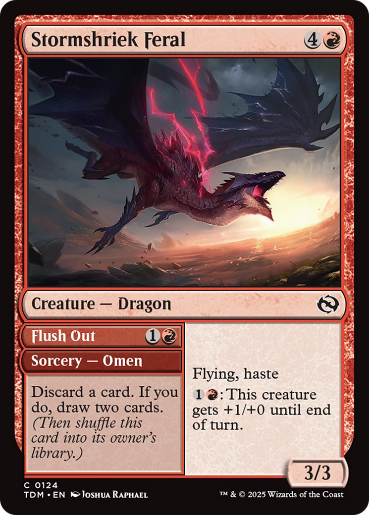 Stormshriek Feral [Tarkir: Dragonstorm] Foil