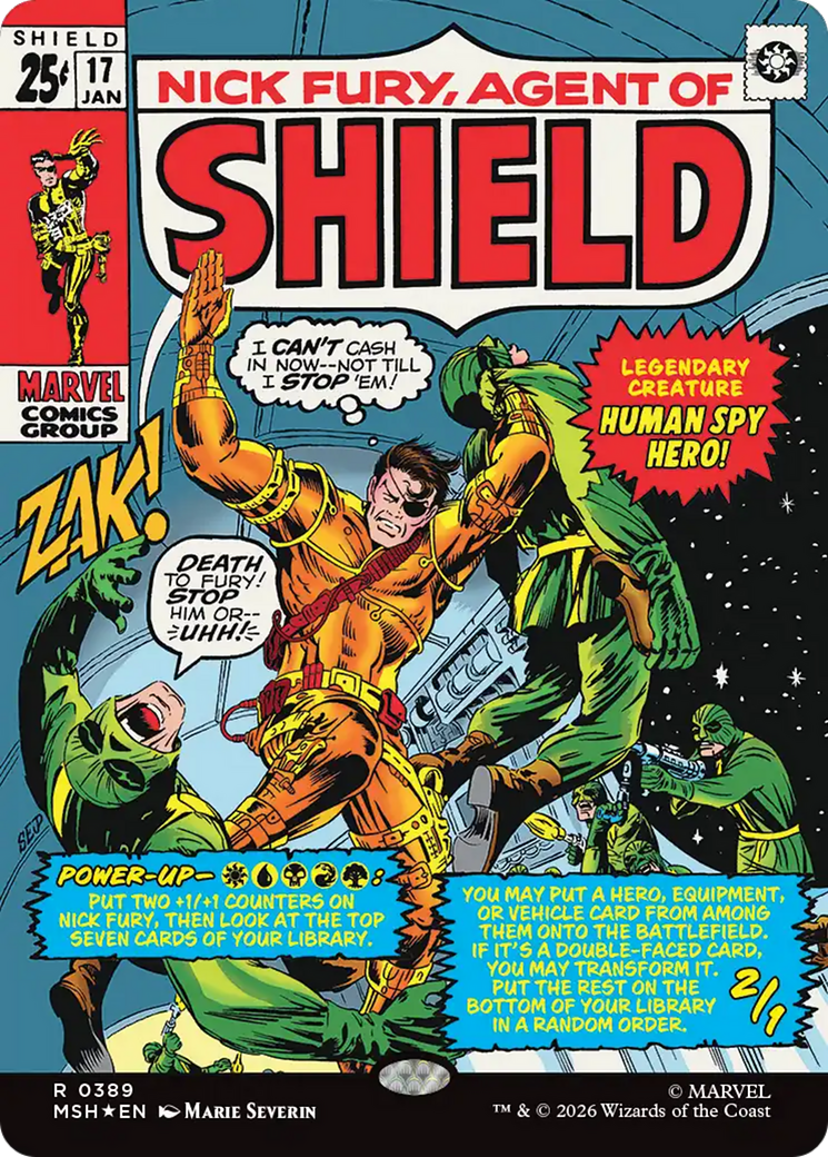 Nick Fury, Agent of SHIELD (Borderless) (0389) [Marvel Super Heroes] Foil