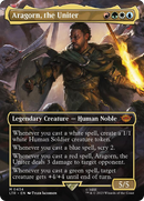 Aragorn, the Uniter (Borderless Alternate Art) [The Lord of the Rings: Tales of Middle-Earth] Foil