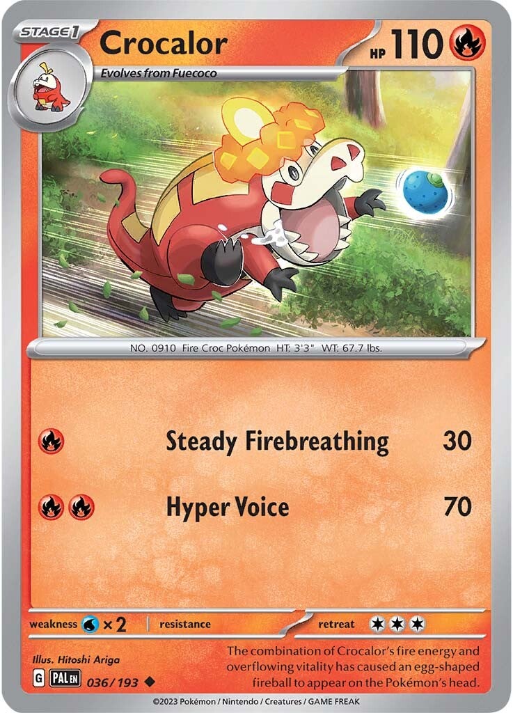 Crocalor (036/193) [Scarlet & Violet: Paldea Evolved] Reverse Holofoil