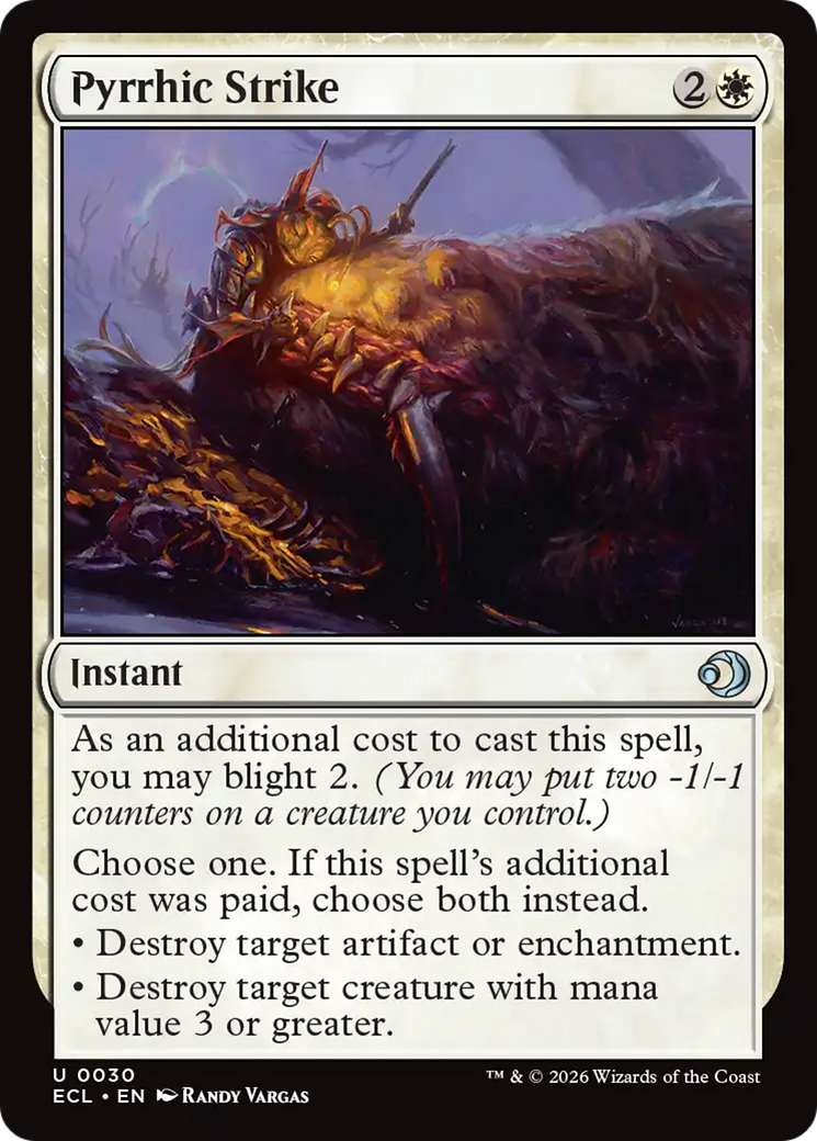 Pyrrhic Strike [Lorwyn Eclipsed] Foil