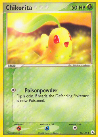 Chikorita (55/101) [EX: Hidden Legends] Reverse Holofoil