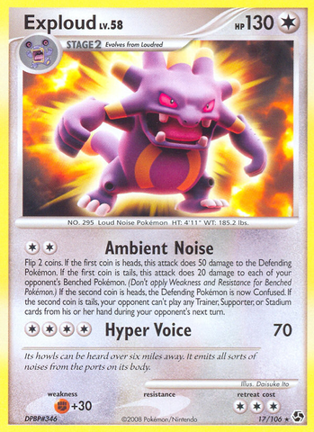 Exploud (17/106) [Diamond & Pearl: Great Encounters] Reverse Holofoil