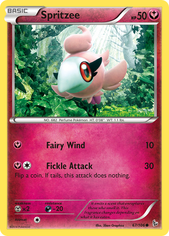 Spritzee (67/106) [XY: Flashfire] Reverse Holofoil