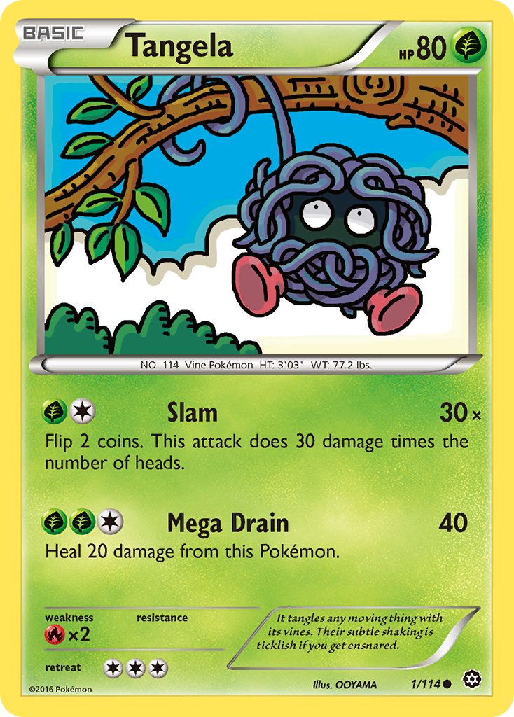 Tangela (1/114) [XY: Steam Siege] Reverse Holofoil