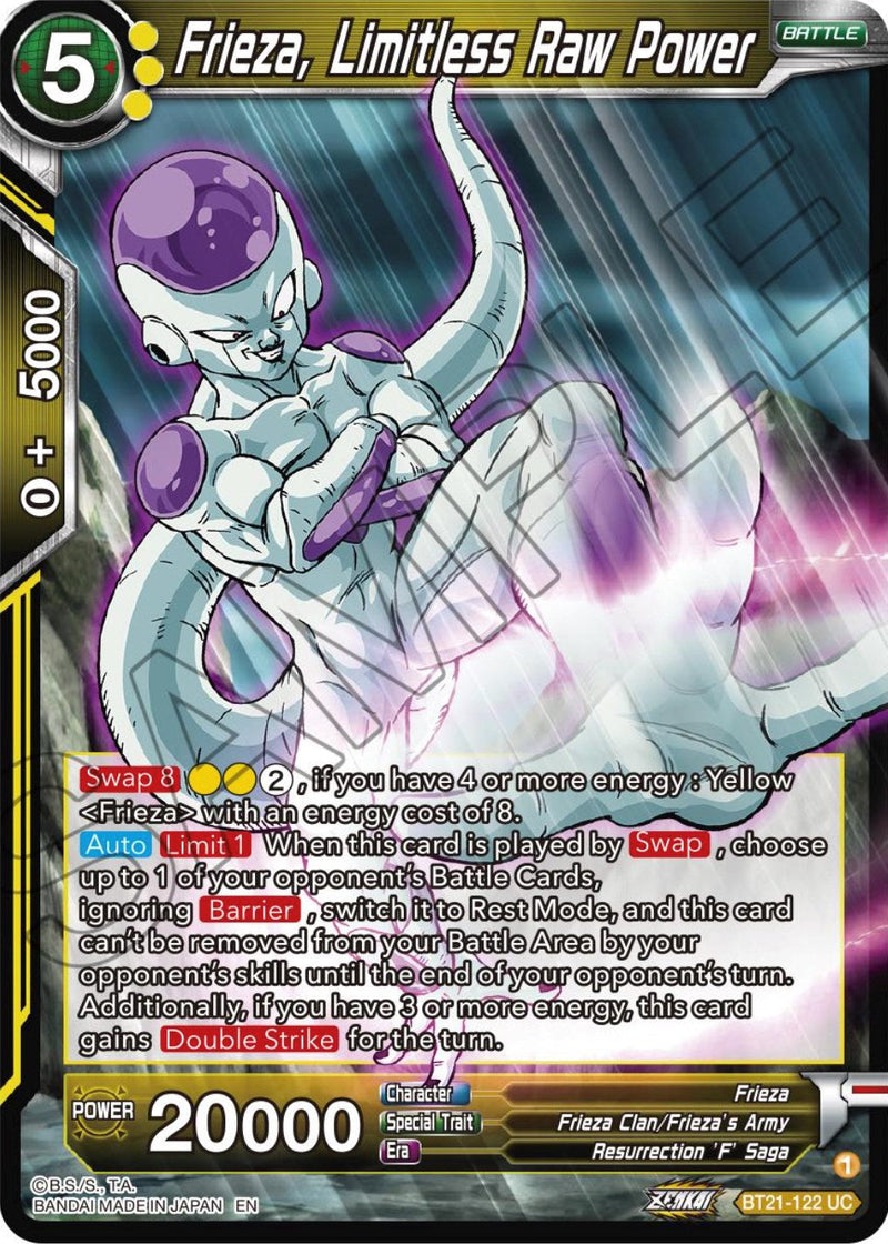 Frieza, Limitless Raw Power (BT21-122) [Wild Resurgence] Parallel Foil