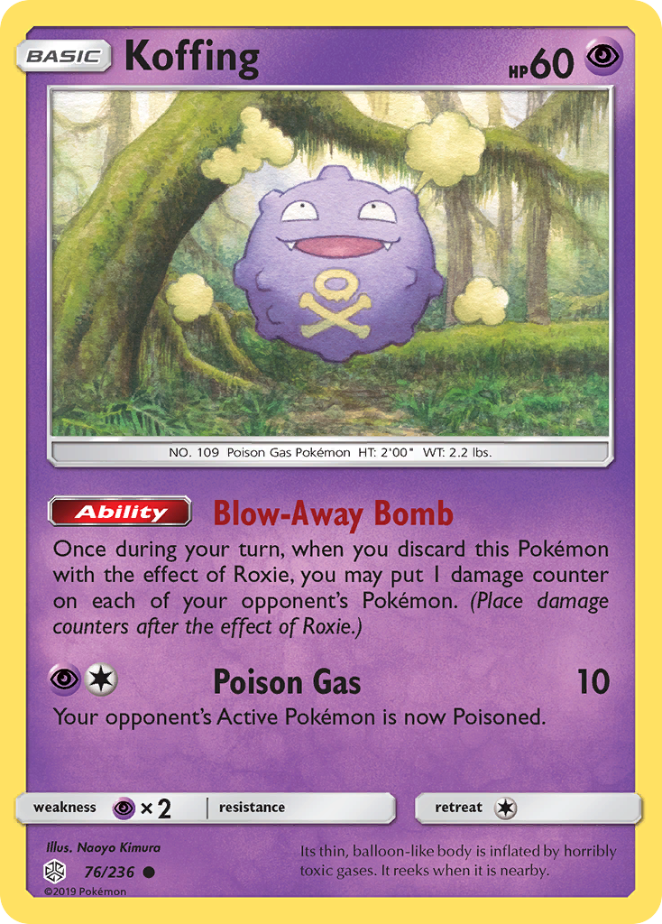 Koffing (76/236) [Sun & Moon: Cosmic Eclipse] Reverse Holofoil