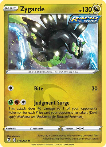 Zygarde (118/203) [Sword & Shield: Evolving Skies] Reverse Holofoil