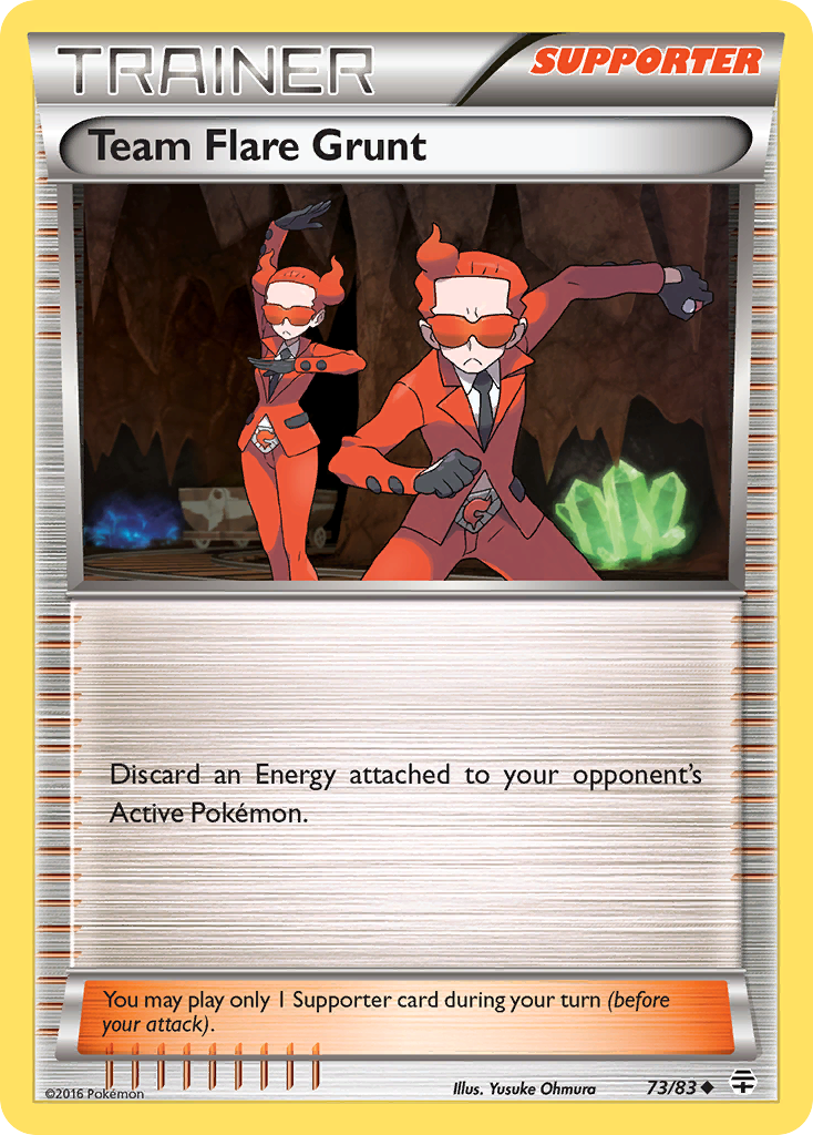 Team Flare Grunt (73/83) [XY: Generations] Reverse Holofoil