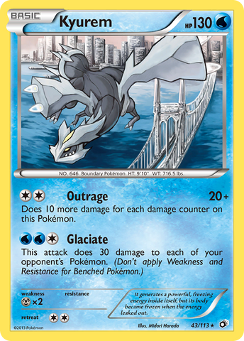 Kyurem (43/113) [Black & White: Legendary Treasures] Reverse Holofoil