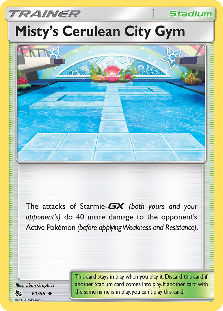 Misty's Cerulean City Gym (61/68) [Sun & Moon: Hidden Fates] Reverse Holofoil