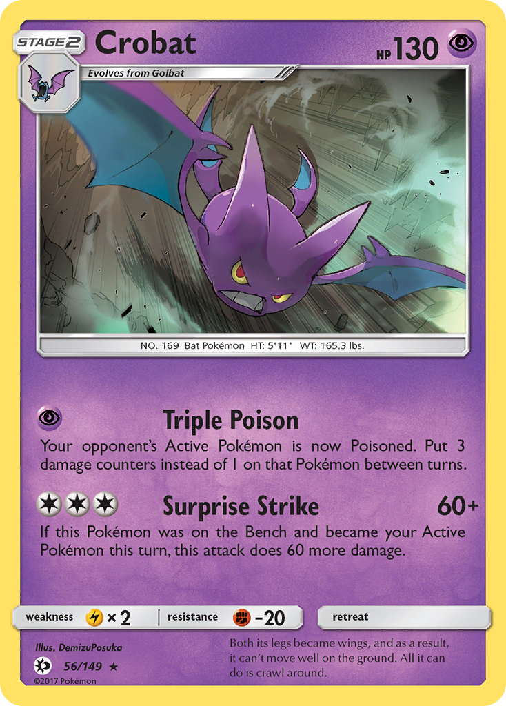 Crobat (56/149) [Sun & Moon: Base Set] Reverse Holofoil