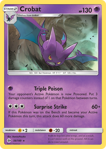 Crobat (56/149) [Sun & Moon: Base Set] Reverse Holofoil