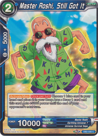 Master Roshi, Still Got It (DB2-035) [Divine Multiverse] Parallel Foil