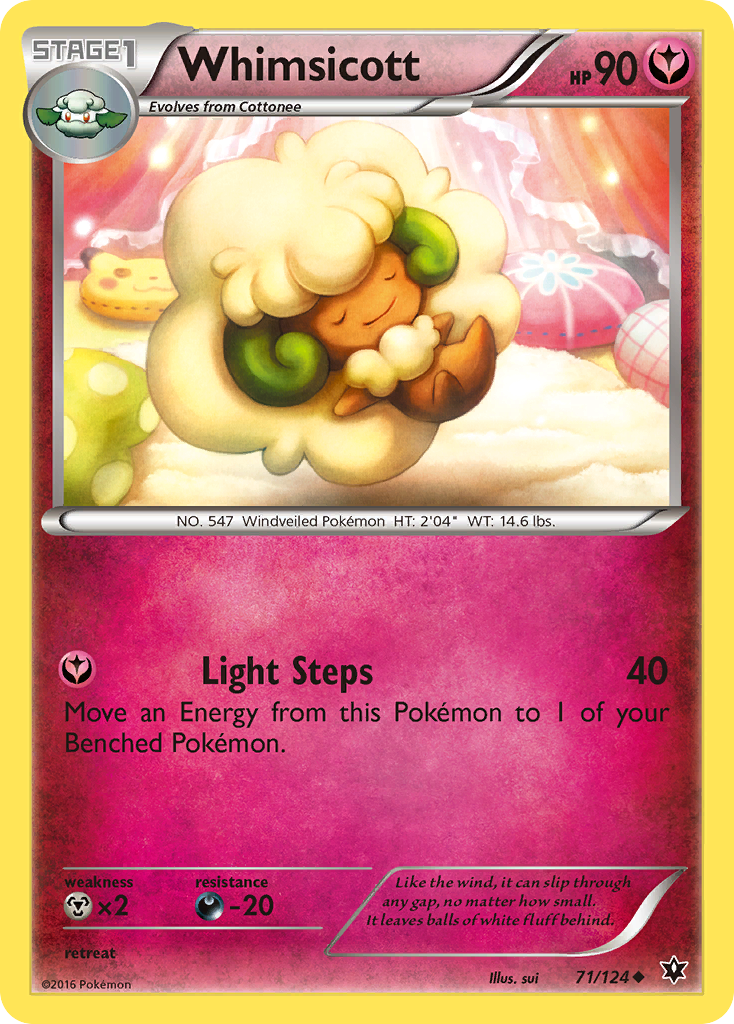 Whimsicott (71/124) [XY: Fates Collide] Reverse Holofoil